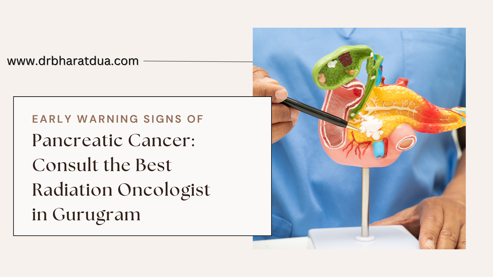 Early Warning Signs of Pancreatic Cancer: Consult the Best Radiation Oncologist in Gurugram